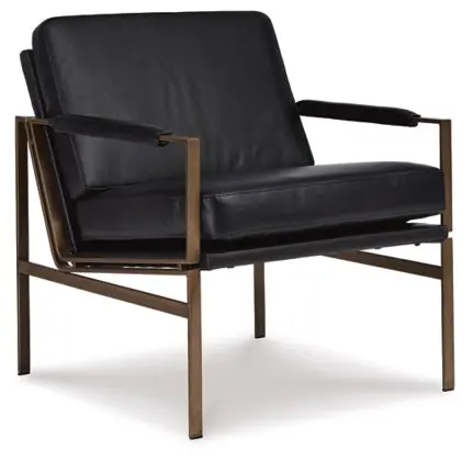 Puckman Modern Accent Chair With Black Metallic Frame 1
