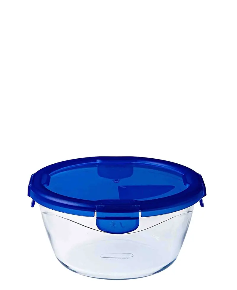 Pyrex Cook & Go 19Cm Round Bowl With Secure Lock Lid – Clear 1