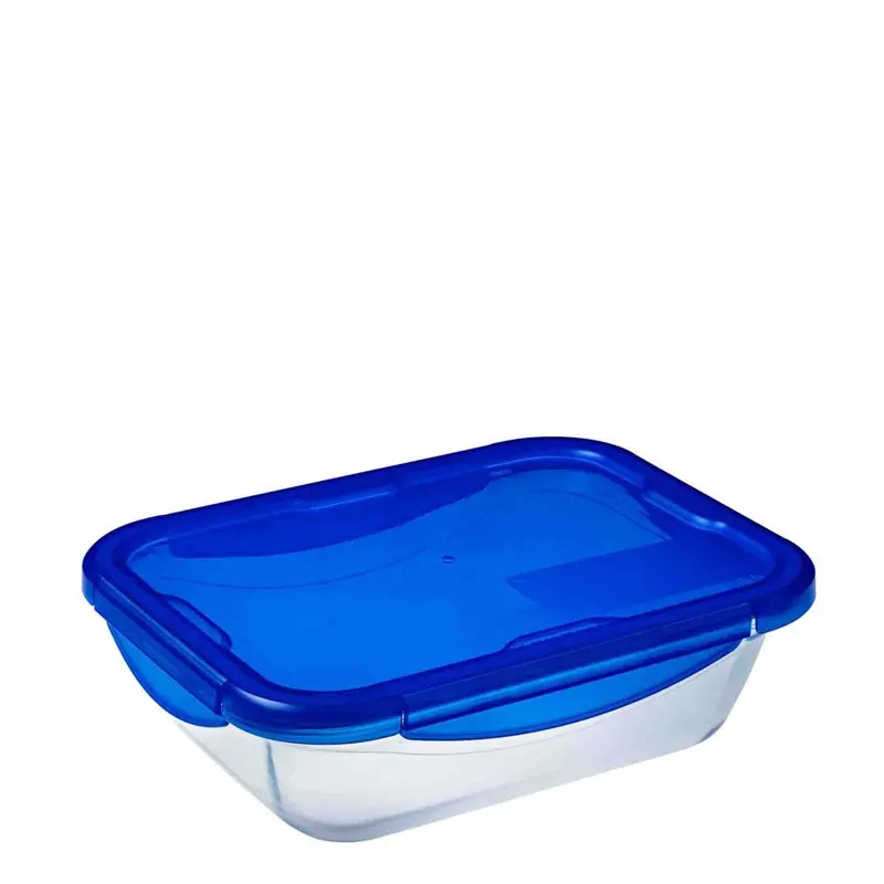 Pyrex Cook & Go Medium Rectangular Roaster With Airtight Lock Lid – Clear 1