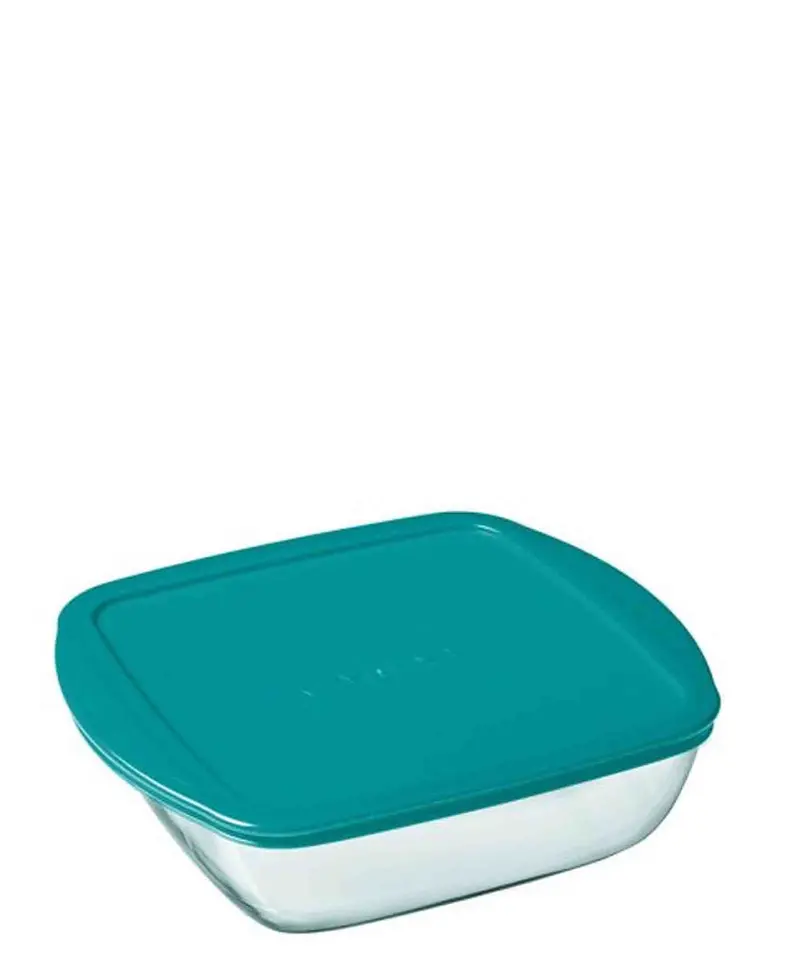 Pyrex Cook & Store 2.2L Square Storage Dish With Airtight Lid – Clear 1