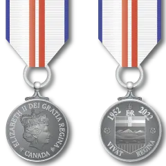Queen Elizabeth Ii Platinum Jubilee Miniature Medal (Provincial Edition) 1