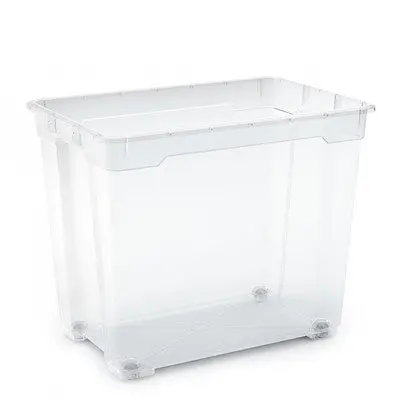 R Box Xxl Rolling Storage Bin – 80 Litre With Locking Castor Wheels & Lid 1