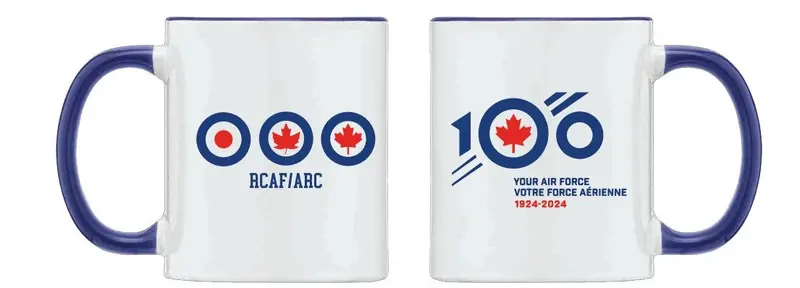 Rcaf 2024 Centennial Commemorative Coffee Mug 1