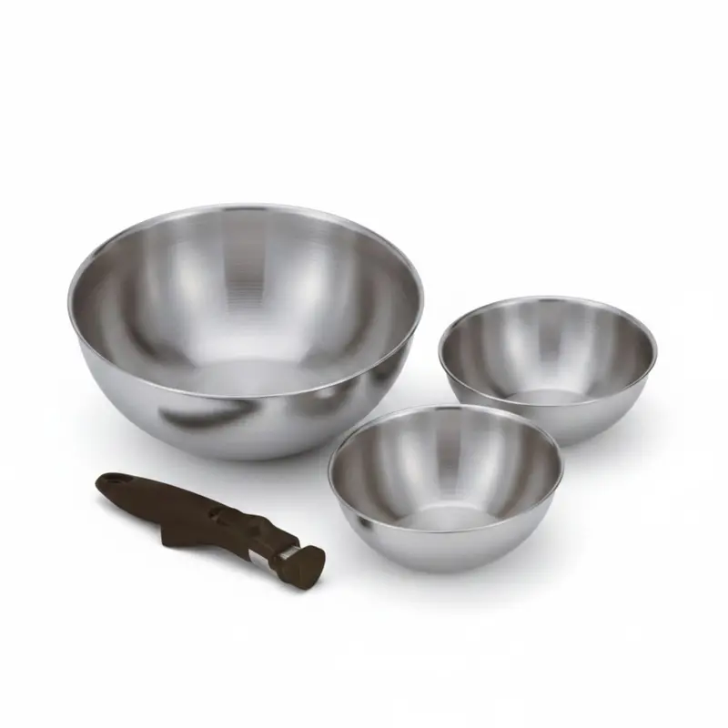 Rolux Stainless Steel 4-Piece Mixing Bowl Set 1