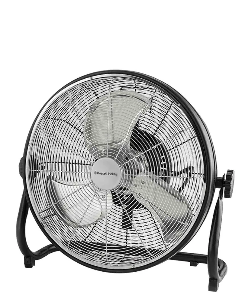 Russell Hobbs 18-Inch Oscillating Floor Fan – Sleek Black Design 1