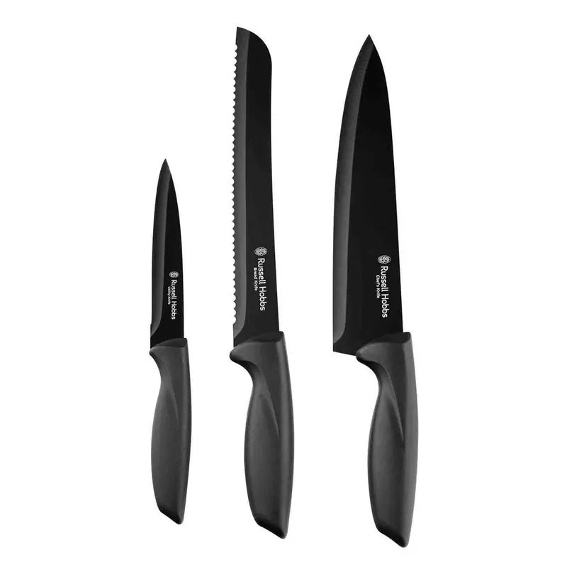Russell Hobbs Classique Black 3-Piece Knife Set 1