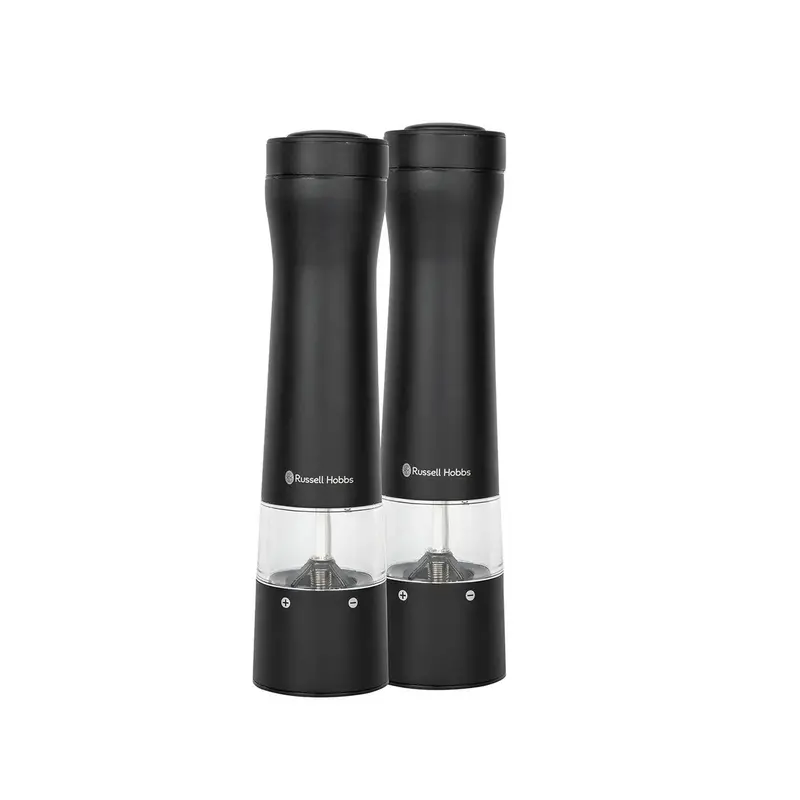 Russell Hobbs Salt And Pepper Mill Set – Matte Black Finish 1