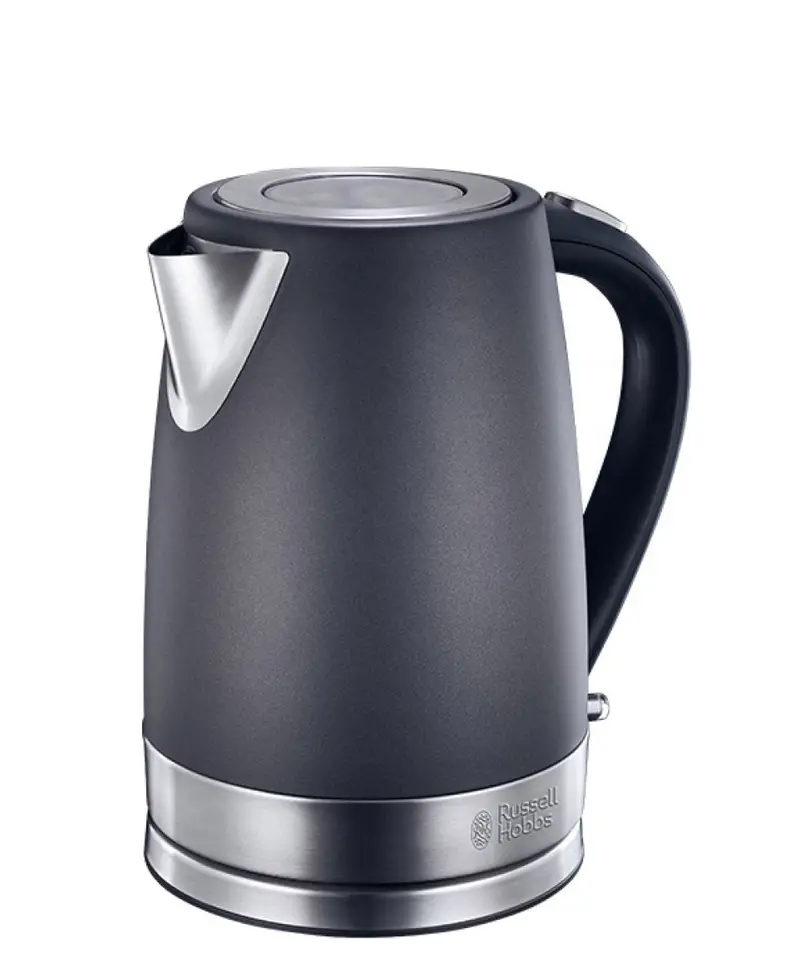 Russell Hobbs Titanium-Finish 1.7L Electric Kettle – Grey 1