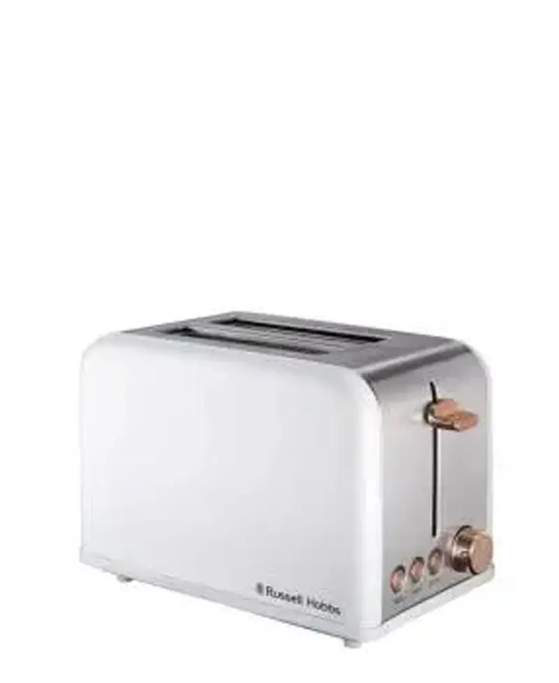 Russell Hobbs White And Rose Gold 2-Slice Toaster 1