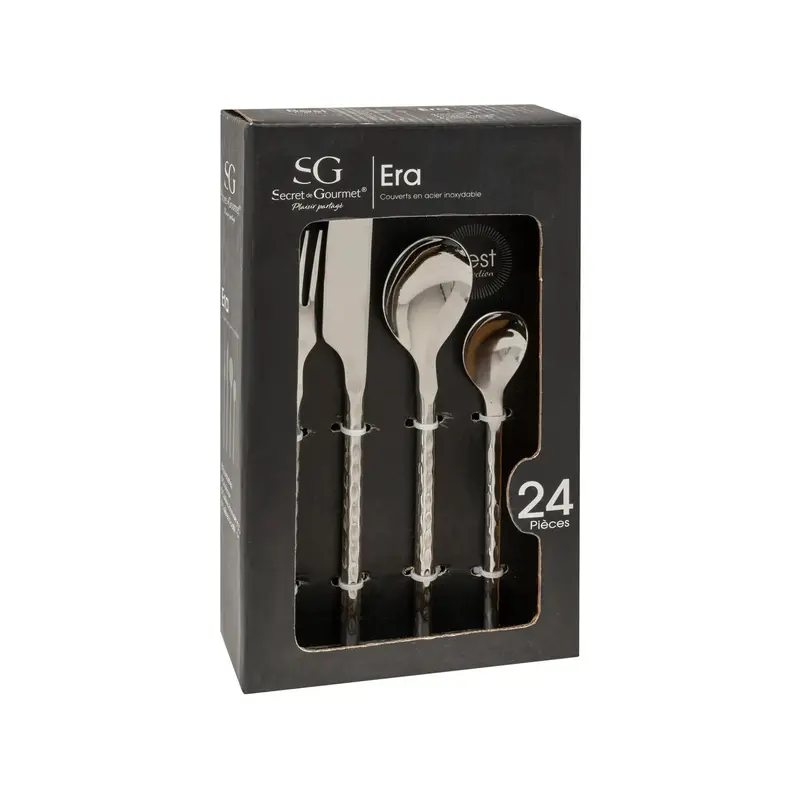 Secret De Gourmet Era 24-Piece Stainless Steel Cutlery Set – Silver 1