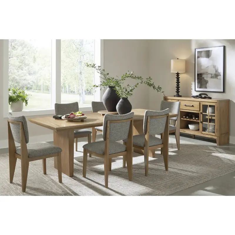 Sherbana Grey Farmhouse Dining Set 1