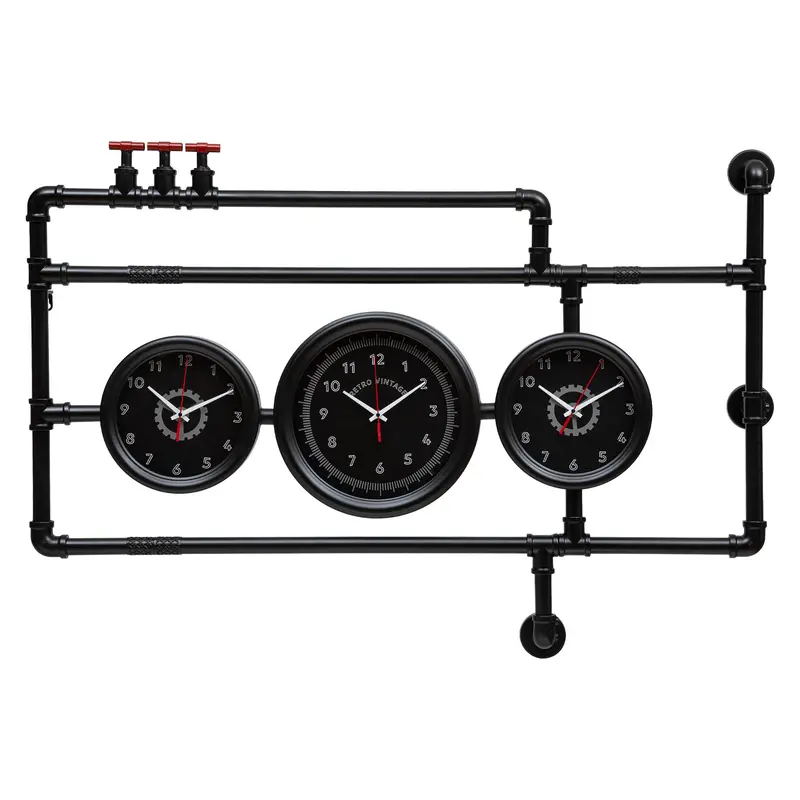 Sleek Black Wall Clock – Daya Model By Atmosphera 1
