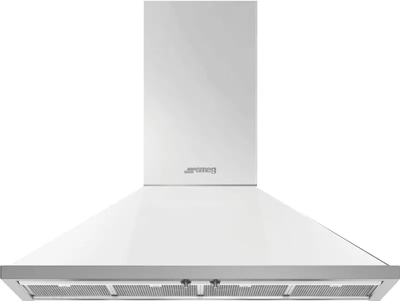 Smeg Kpf48Uwh 48-Inch White Portofino Wall-Mount Chimney Hood 1