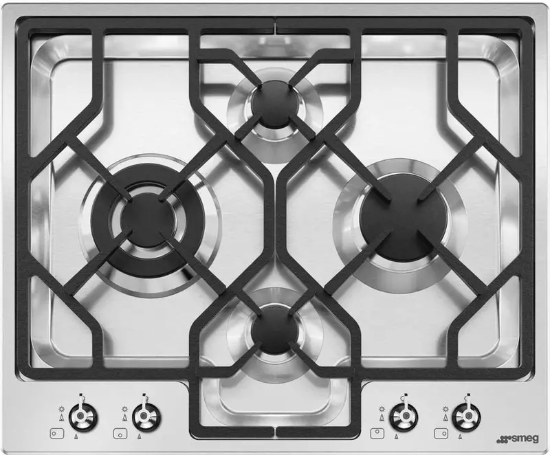 Smeg Pgfu24X2 24" Stainless Steel Gas Cooktop With Sealed Burners 1