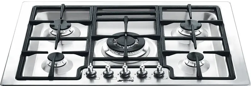 Smeg Pgfu30X2 30" Stainless Steel Gas Cooktop – 5-Burner Design 1