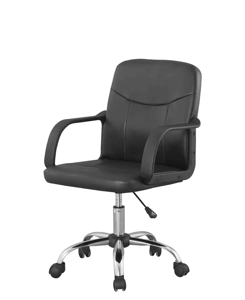 The Office Ergonomic Manager’S Chair – Sleek Black Fabric & Mesh 1