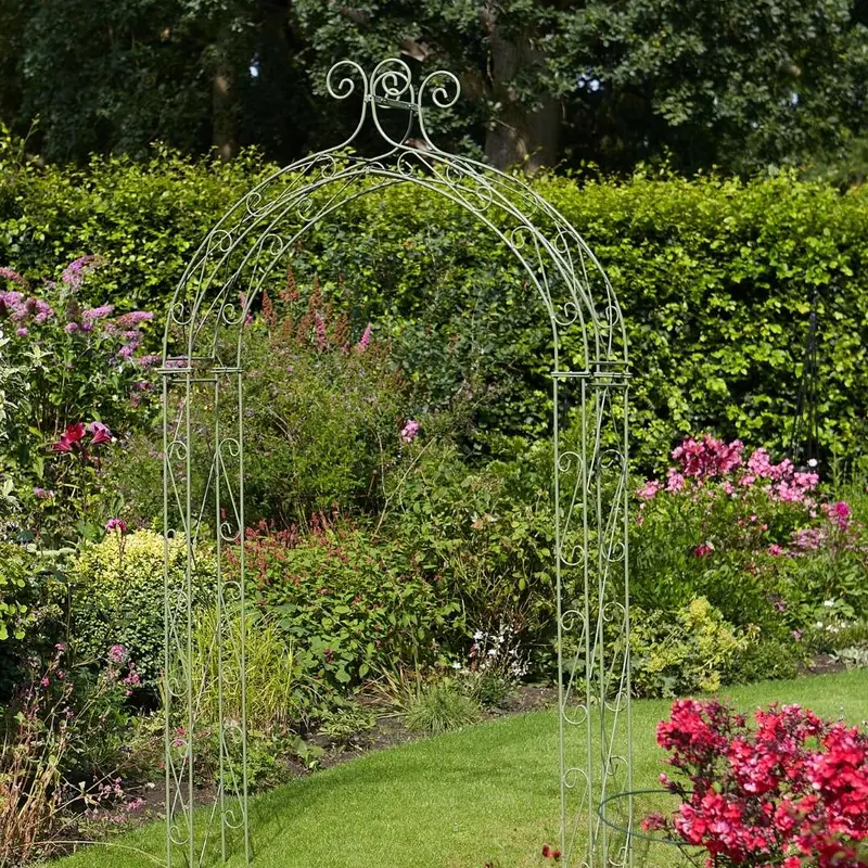 Tom Chambers Casa Garden Arch – Sage Green Finish 1