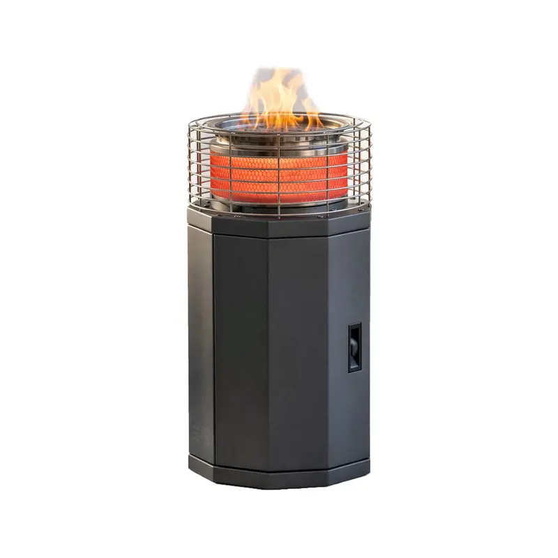 Totai Compact Radiant Outdoor Heater In Matte Black 1