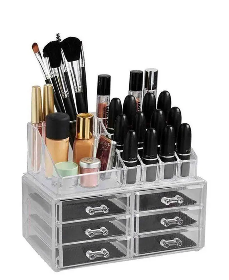 Transparent 6-Compartment Ghost Drawer Organizer 1