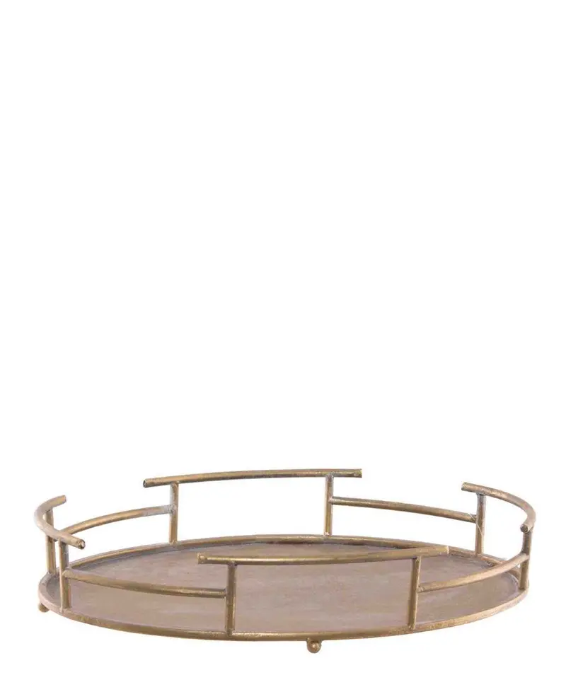 Urban Decor Barbuda Metallic Tray – Gold-Finished Serving Or Display Tray 1
