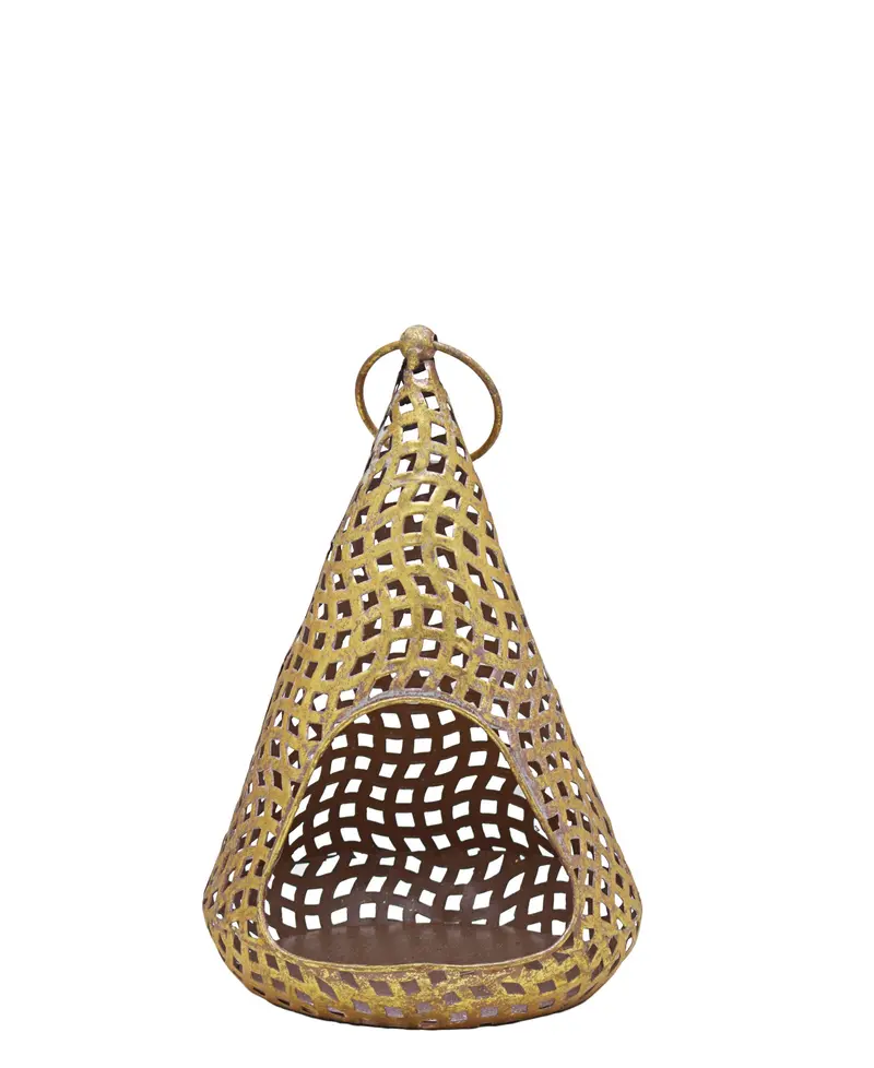 Urban Decor Donna Tabletop Lantern – 26Cm, Antique Bronze Finish 1
