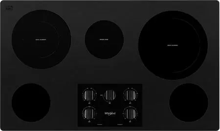 Whirlpool 36-Inch Electric Ceramic Cooktop With Dual Radiant Elements – Matte Black (Wce77Us6Hb) 1