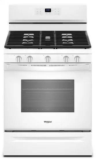 Whirlpool 5.0 Cu. Ft. Gas Range With Fan Convection Oven – Cleanwhite Finish (Wfg550S0Hw) 1
