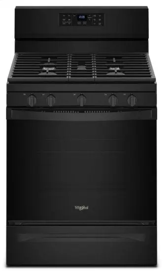 Whirlpool 5.0 Cu. Ft. Gas Range With Fan Convection Oven – Matte Black Finish (Wfg550S0Hb) 1