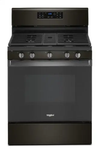 Whirlpool 5.0 Cu. Ft. Gas Range With Self-Cleaning Convection Oven – Black Stainless Steel (Wfg535S0Jv) 1