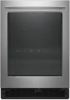 Whirlpool Wub35X24Hz 24-Inch Undercounter Beverage Center – 5.2 Cu. Ft., Fingerprint-Resistant Stainless Steel, Towel Bar Handle 1