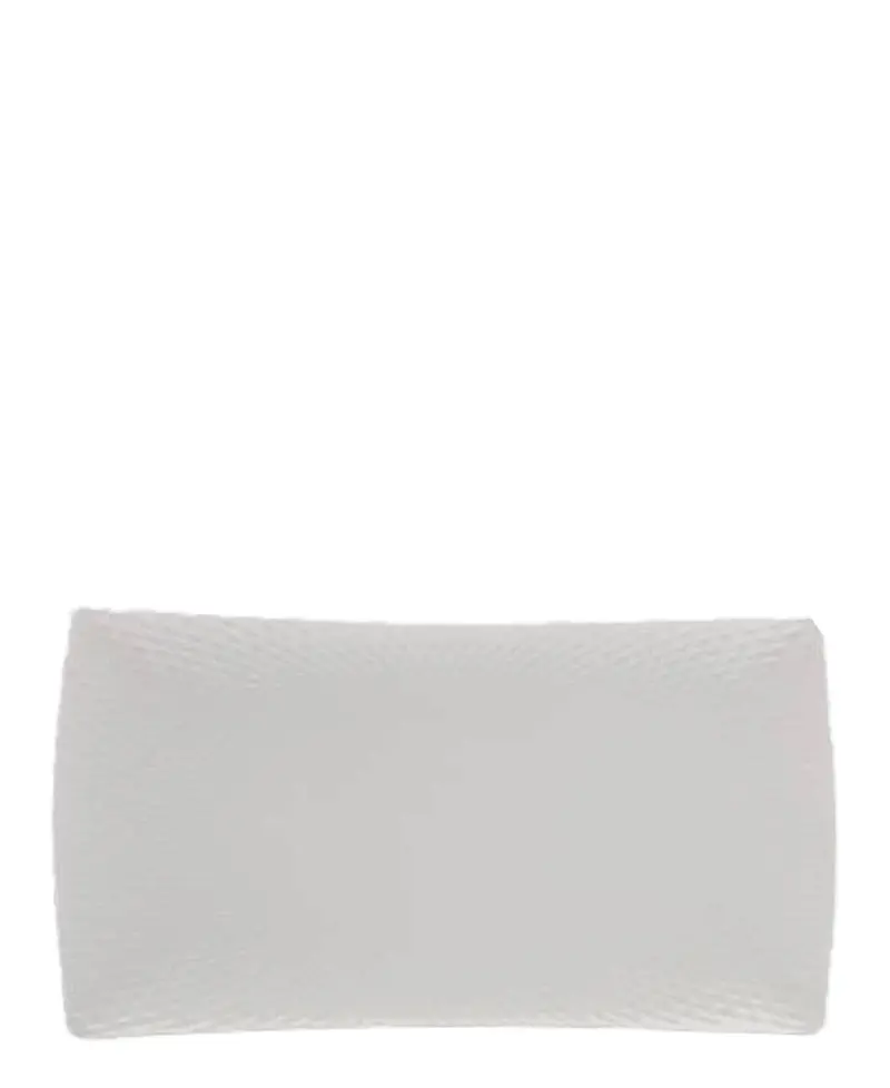 White Basics Diamond-Design Rectangular Serving Platter 1