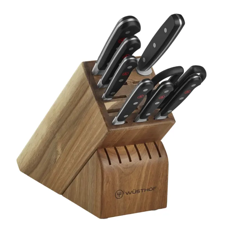 Wüsthof Classic 9-Piece Acacia Wood Knife Block Set 1